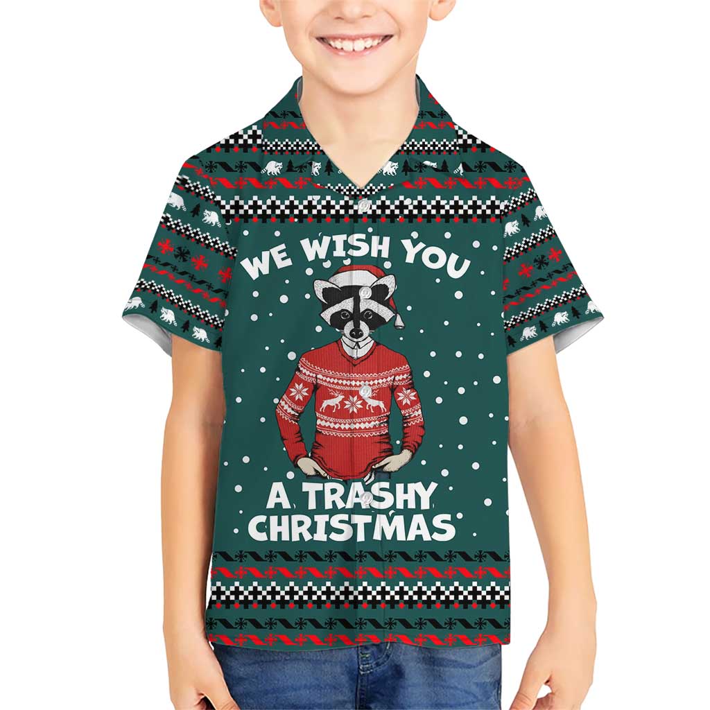 A Trashy Christmas Hawaiian Shirt Xmas Holiday Patterns - Wonder Print Shop