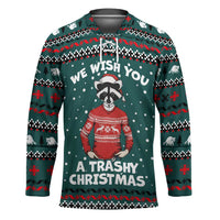 A Trashy Christmas Hockey Jersey Xmas Holiday Patterns - Wonder Print Shop
