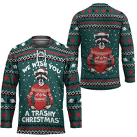 A Trashy Christmas Hockey Jersey Xmas Holiday Patterns - Wonder Print Shop