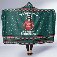 A Trashy Christmas Hooded Blanket Xmas Holiday Patterns - Wonder Print Shop