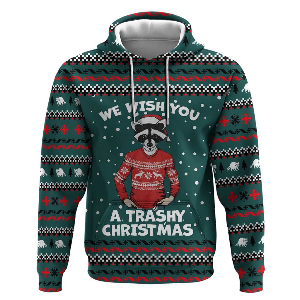 A Trashy Christmas Hoodie Xmas Holiday Patterns - Wonder Print Shop