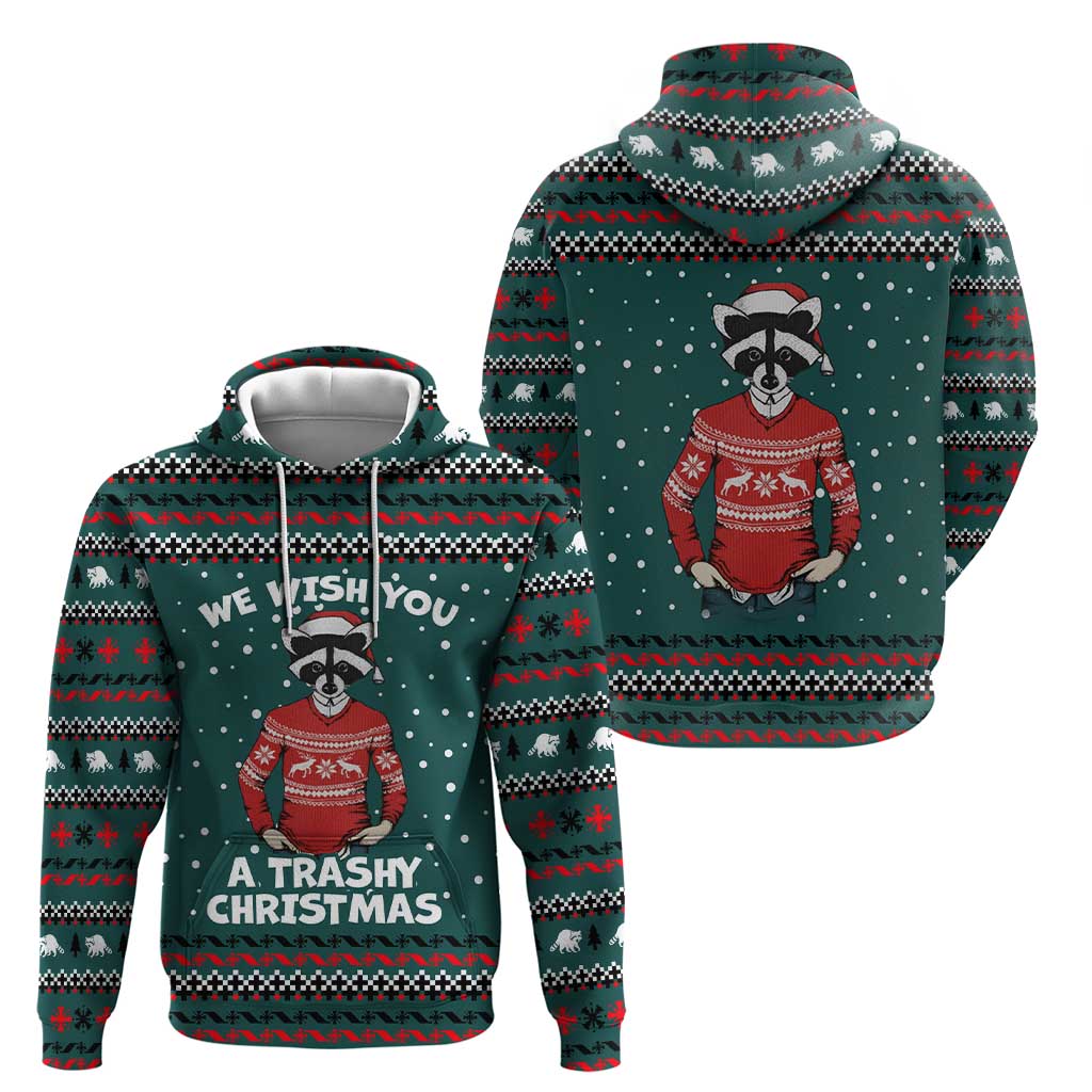 A Trashy Christmas Hoodie Xmas Holiday Patterns - Wonder Print Shop