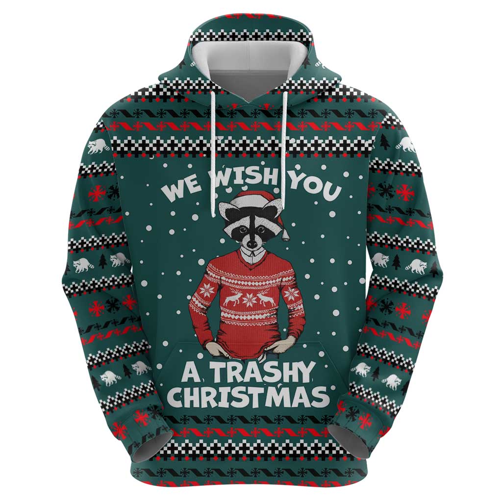 A Trashy Christmas Hoodie Xmas Holiday Patterns - Wonder Print Shop