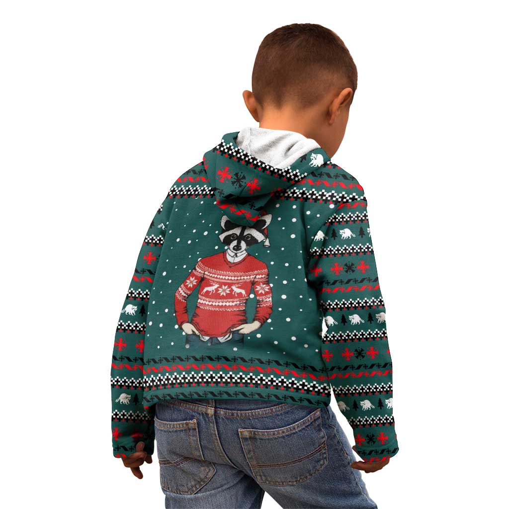 A Trashy Christmas Kid Hoodie Xmas Holiday Patterns - Wonder Print Shop