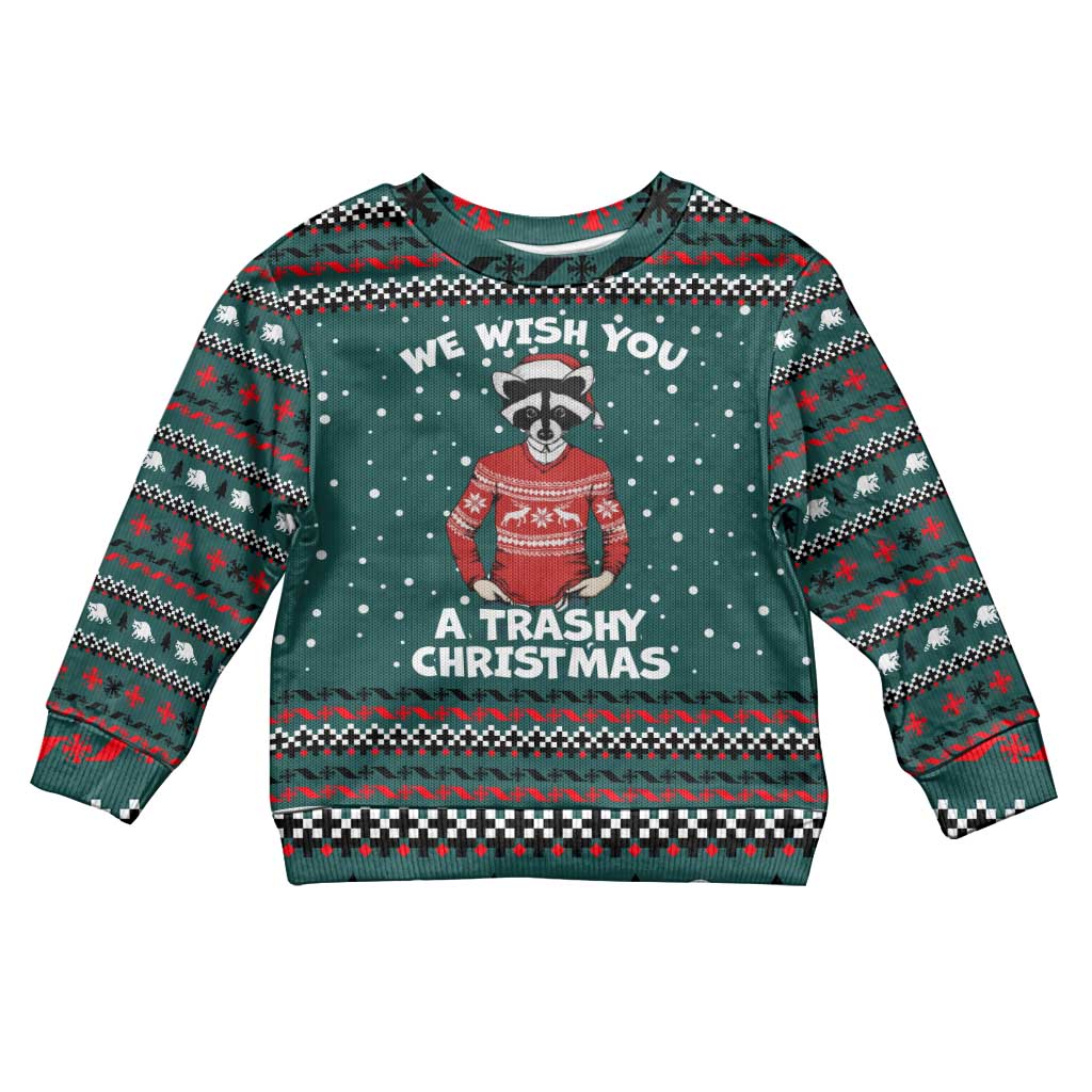 A Trashy Christmas Kid Ugly Christmas Sweater Xmas Holiday Patterns - Wonder Print Shop