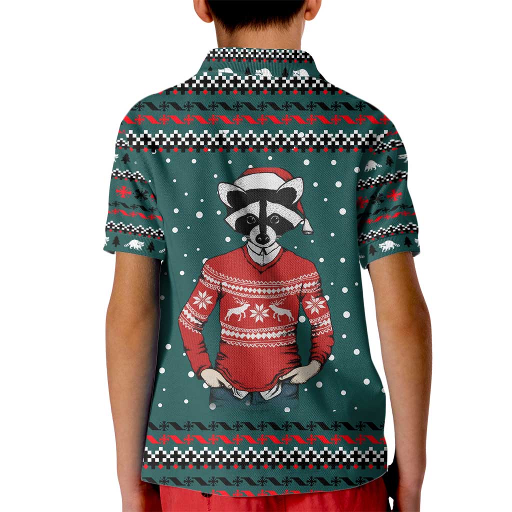 A Trashy Christmas Kid Polo Shirt Xmas Holiday Patterns - Wonder Print Shop