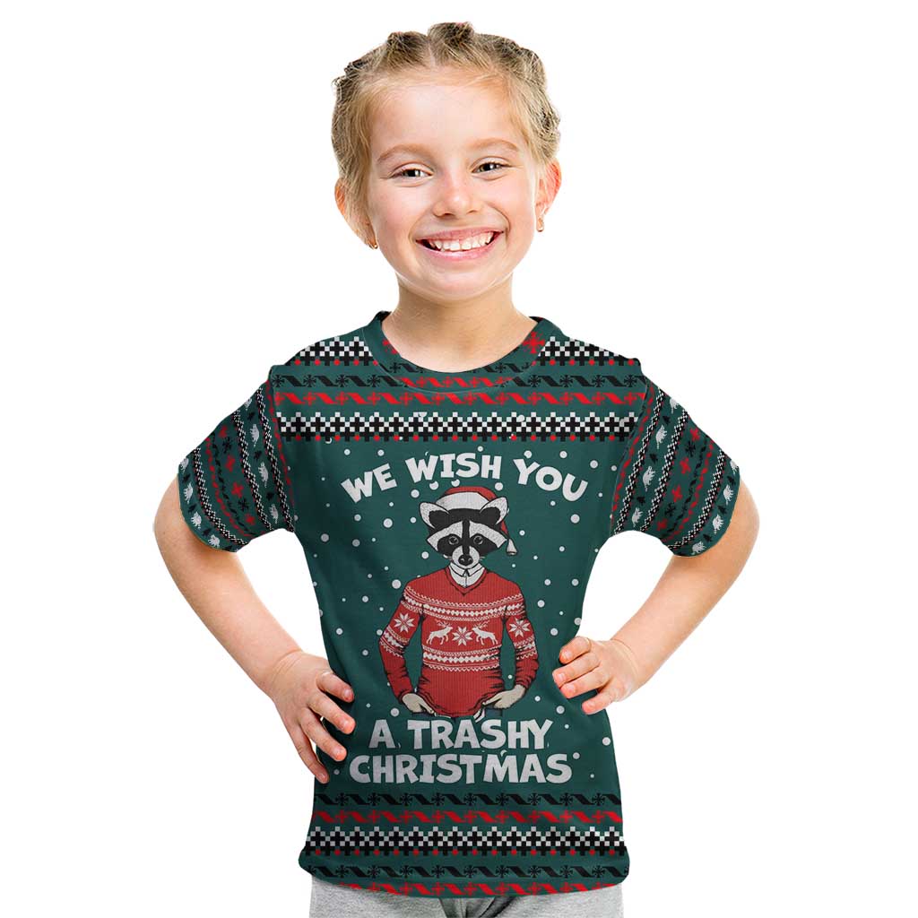 A Trashy Christmas Kid T Shirt Xmas Holiday Patterns - Wonder Print Shop