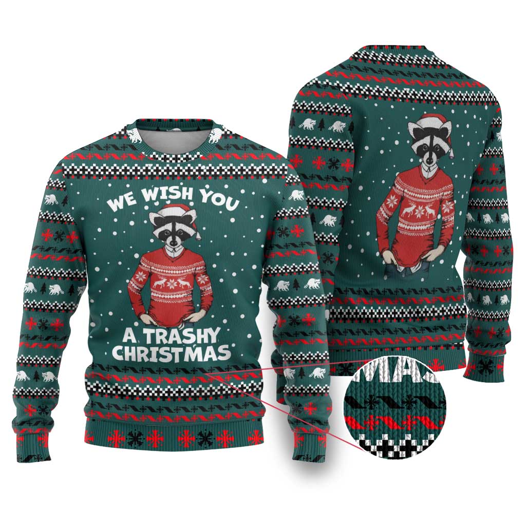 A Trashy Christmas Ugly Christmas Sweater Xmas Holiday Patterns - Wonder Print Shop