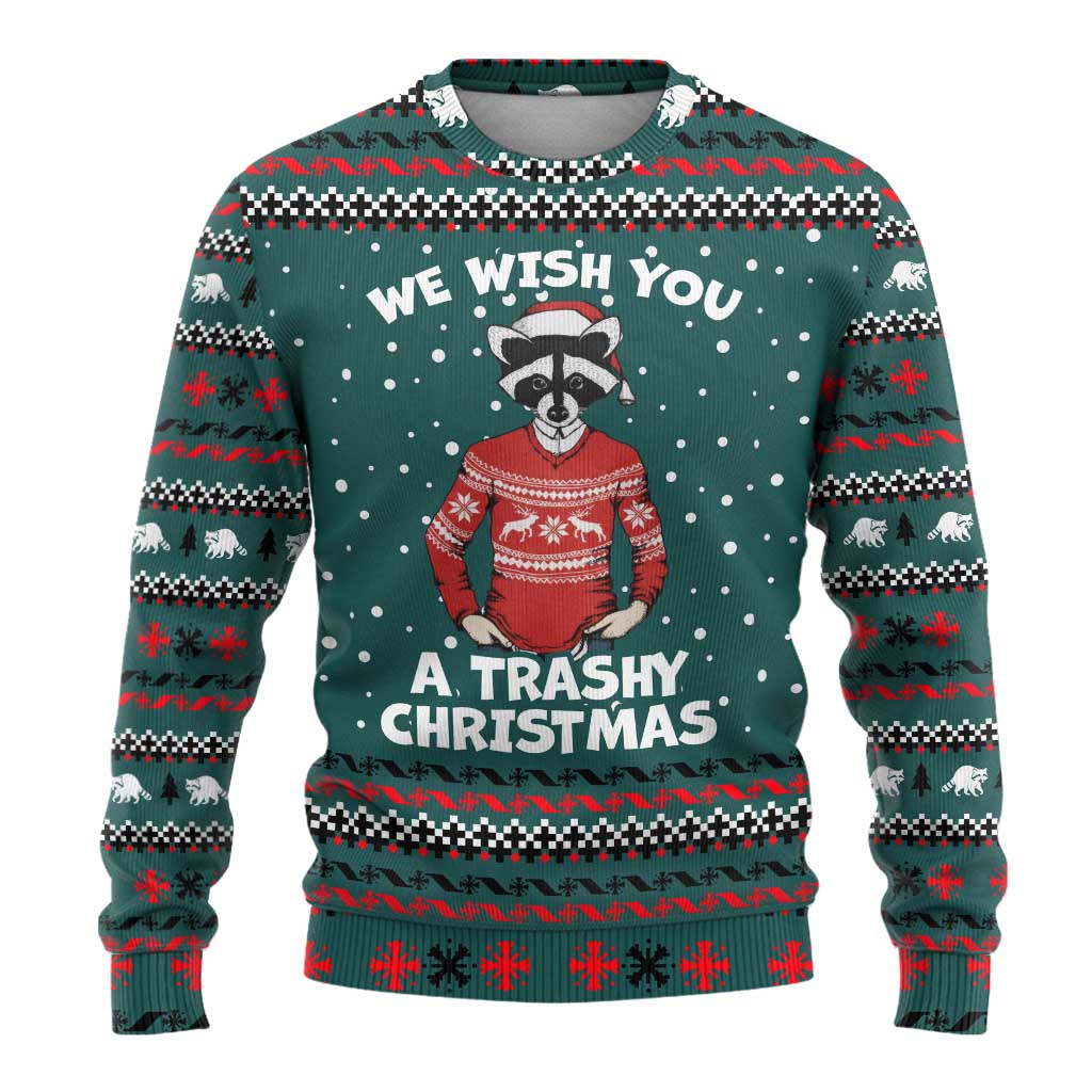 A Trashy Christmas Ugly Christmas Sweater Xmas Holiday Patterns - Wonder Print Shop