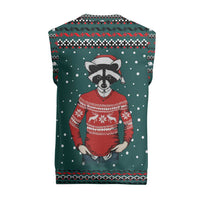 A Trashy Christmas Knitted V-Neck Vest Xmas Holiday Patterns - Wonder Print Shop