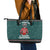 A Trashy Christmas Leather Tote Bag Xmas Holiday Patterns - Wonder Print Shop
