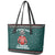 A Trashy Christmas Leather Tote Bag Xmas Holiday Patterns - Wonder Print Shop