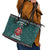 A Trashy Christmas Leather Tote Bag Xmas Holiday Patterns - Wonder Print Shop