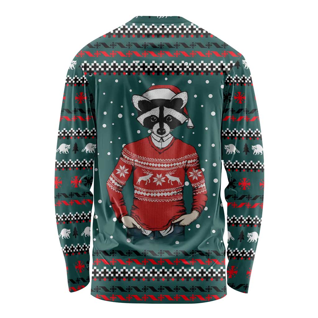A Trashy Christmas Long Sleeve Shirt Xmas Holiday Patterns - Wonder Print Shop