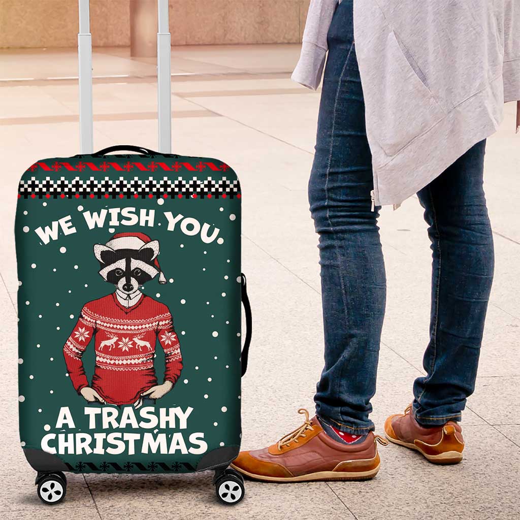 A Trashy Christmas Luggage Cover Xmas Holiday Patterns - Wonder Print Shop