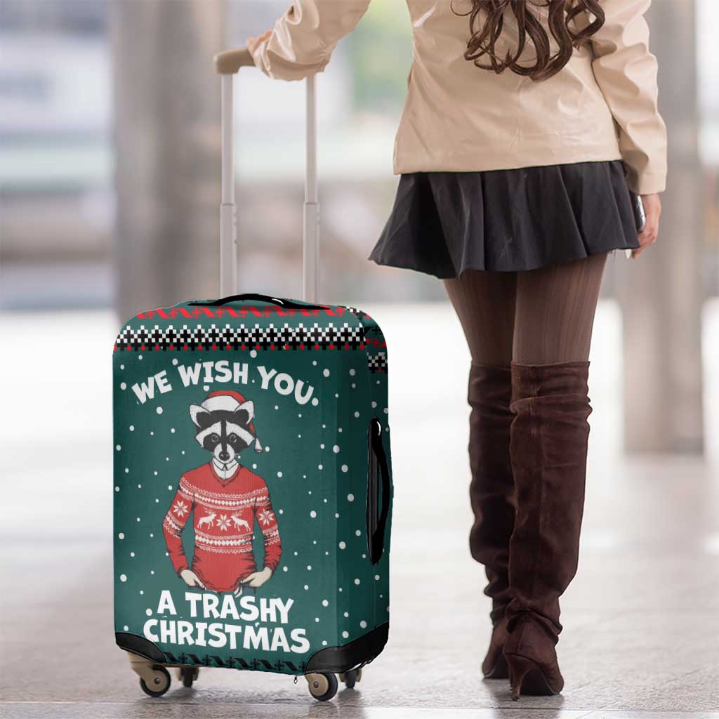 A Trashy Christmas Luggage Cover Xmas Holiday Patterns - Wonder Print Shop