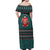 A Trashy Christmas Off Shoulder Maxi Dress Xmas Holiday Patterns - Wonder Print Shop