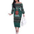 A Trashy Christmas Off The Shoulder Long Sleeve Dress Xmas Holiday Patterns - Wonder Print Shop