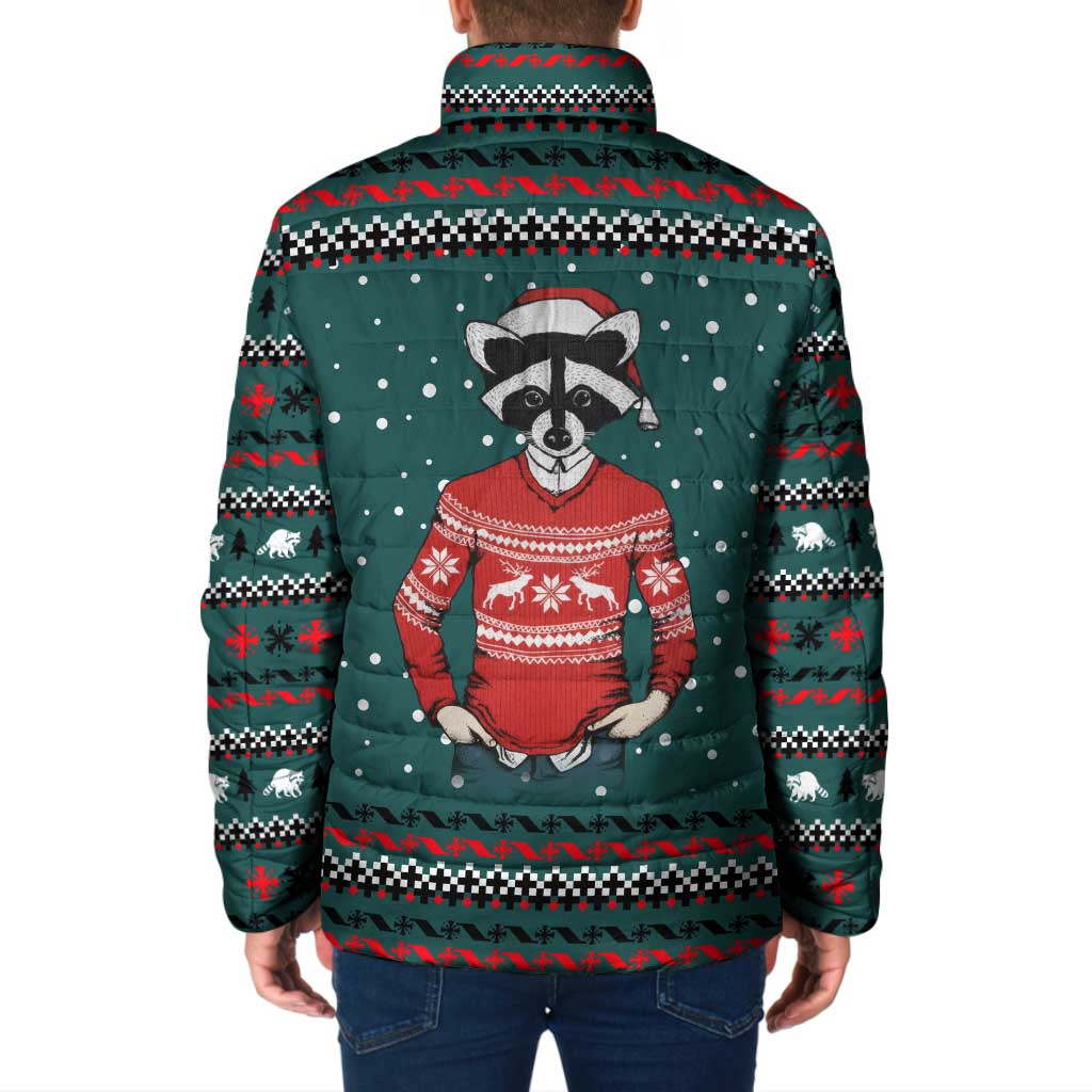 A Trashy Christmas Padded Jacket Xmas Holiday Patterns - Wonder Print Shop