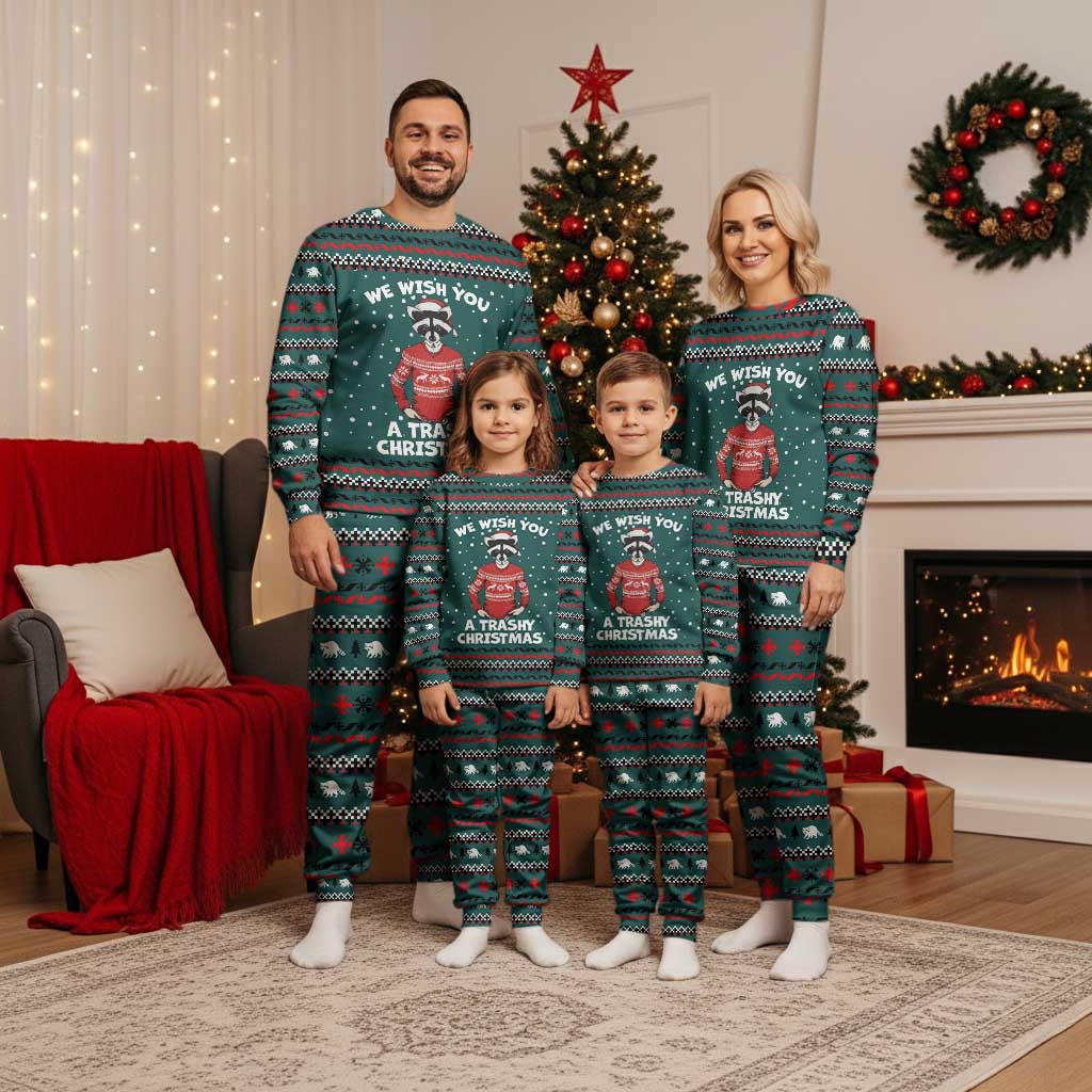 A Trashy Christmas Pajama Set Xmas Holiday Patterns - Wonder Print Shop