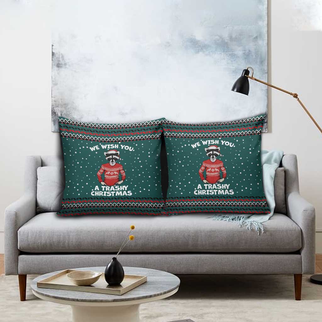 A Trashy Christmas Pillow Cover Xmas Holiday Patterns - Wonder Print Shop