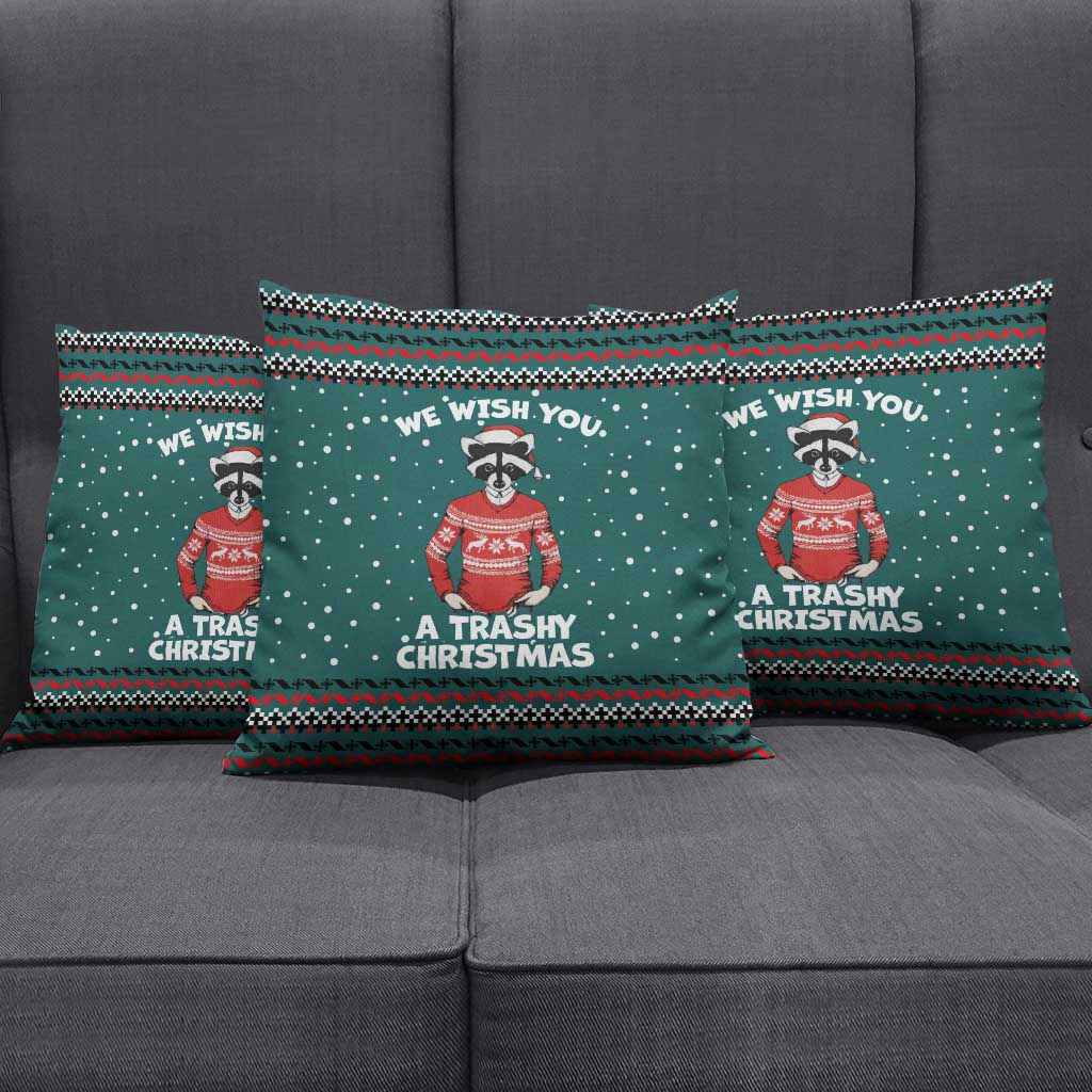 A Trashy Christmas Pillow Cover Xmas Holiday Patterns - Wonder Print Shop