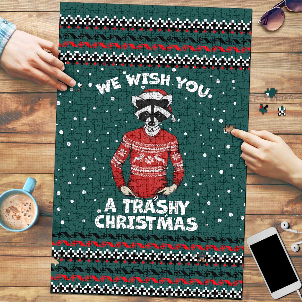 A Trashy Christmas Puzzle Xmas Holiday Patterns - Wonder Print Shop