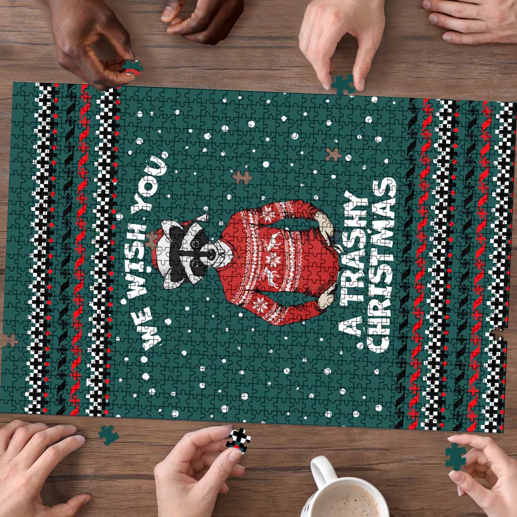 A Trashy Christmas Puzzle Xmas Holiday Patterns - Wonder Print Shop