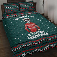 A Trashy Christmas Quilt Bed Set Xmas Holiday Patterns - Wonder Print Shop