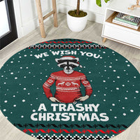 A Trashy Christmas Round Carpet Xmas Holiday Patterns - Wonder Print Shop