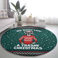 A Trashy Christmas Round Carpet Xmas Holiday Patterns - Wonder Print Shop