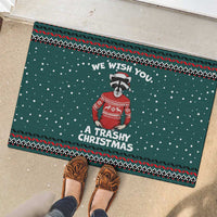 A Trashy Christmas Rubber Doormat Xmas Holiday Patterns - Wonder Print Shop