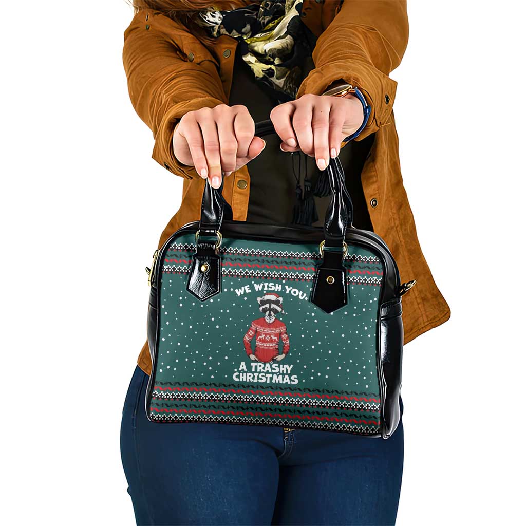 A Trashy Christmas Shoulder Handbag Xmas Holiday Patterns - Wonder Print Shop