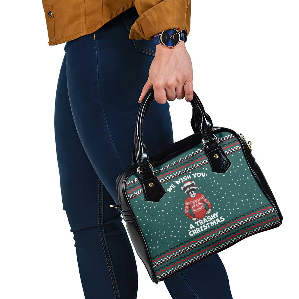 A Trashy Christmas Shoulder Handbag Xmas Holiday Patterns - Wonder Print Shop