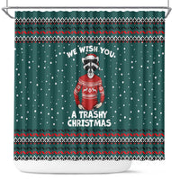A Trashy Christmas Shower Curtain Xmas Holiday Patterns - Wonder Print Shop
