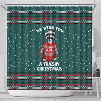 A Trashy Christmas Shower Curtain Xmas Holiday Patterns - Wonder Print Shop