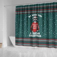 A Trashy Christmas Shower Curtain Xmas Holiday Patterns - Wonder Print Shop