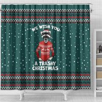 A Trashy Christmas Shower Curtain Xmas Holiday Patterns - Wonder Print Shop