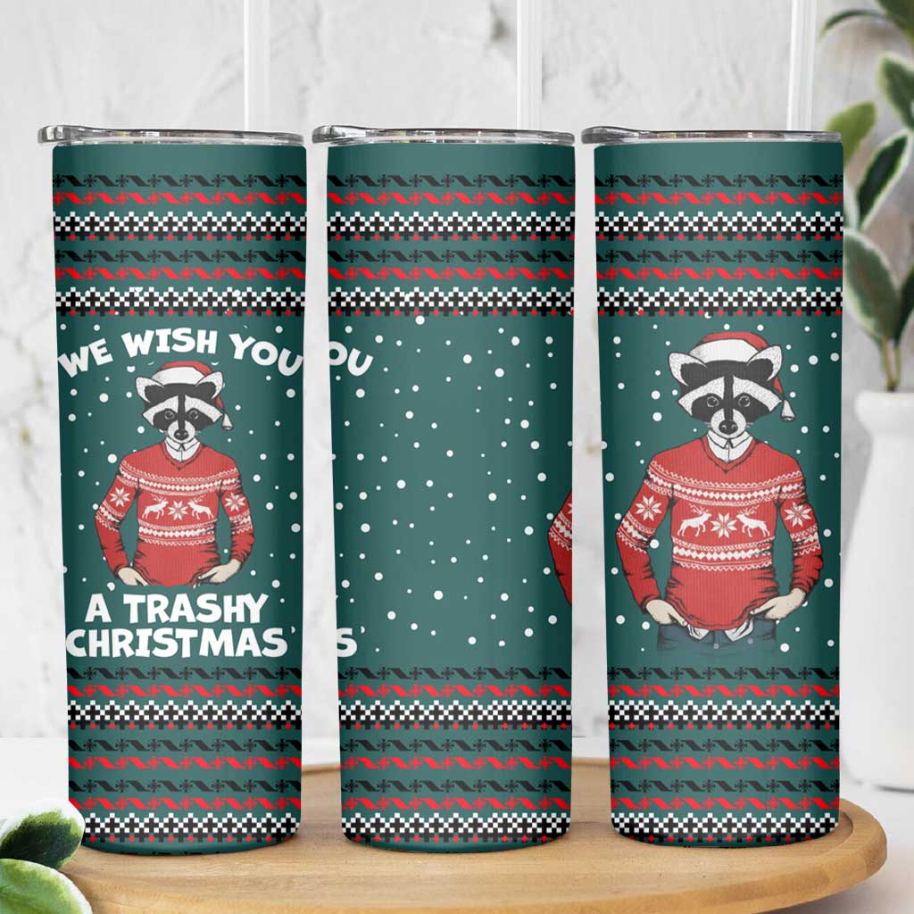 A Trashy Christmas Skinny Tumbler Xmas Holiday Patterns - Wonder Print Shop
