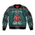 A Trashy Christmas Sleeve Zip Bomber Jacket Xmas Holiday Patterns - Wonder Print Shop