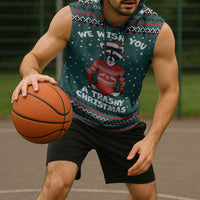 A Trashy Christmas Sleeveless Hoodie Xmas Holiday Patterns - Wonder Print Shop