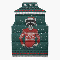 A Trashy Christmas Sleeveless Puffer Jacket Xmas Holiday Patterns - Wonder Print Shop