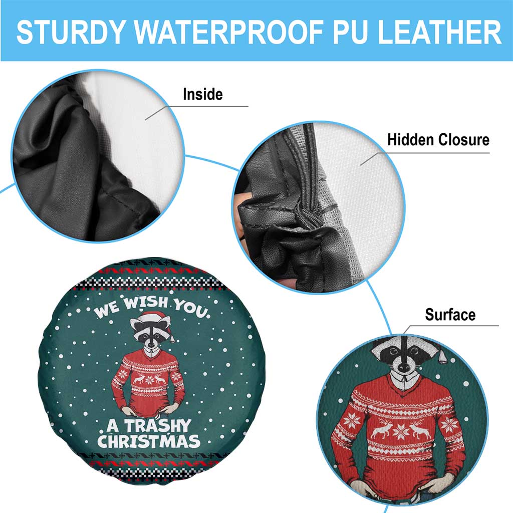 A Trashy Christmas Spare Tire Cover Xmas Holiday Patterns - Wonder Print Shop