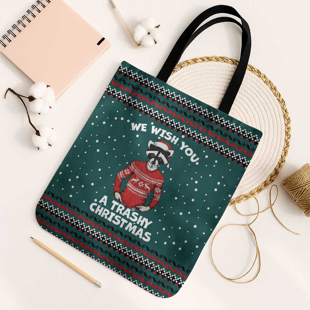 A Trashy Christmas Tote Bag Xmas Holiday Patterns - Wonder Print Shop