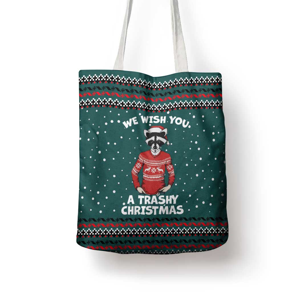 A Trashy Christmas Tote Bag Xmas Holiday Patterns - Wonder Print Shop