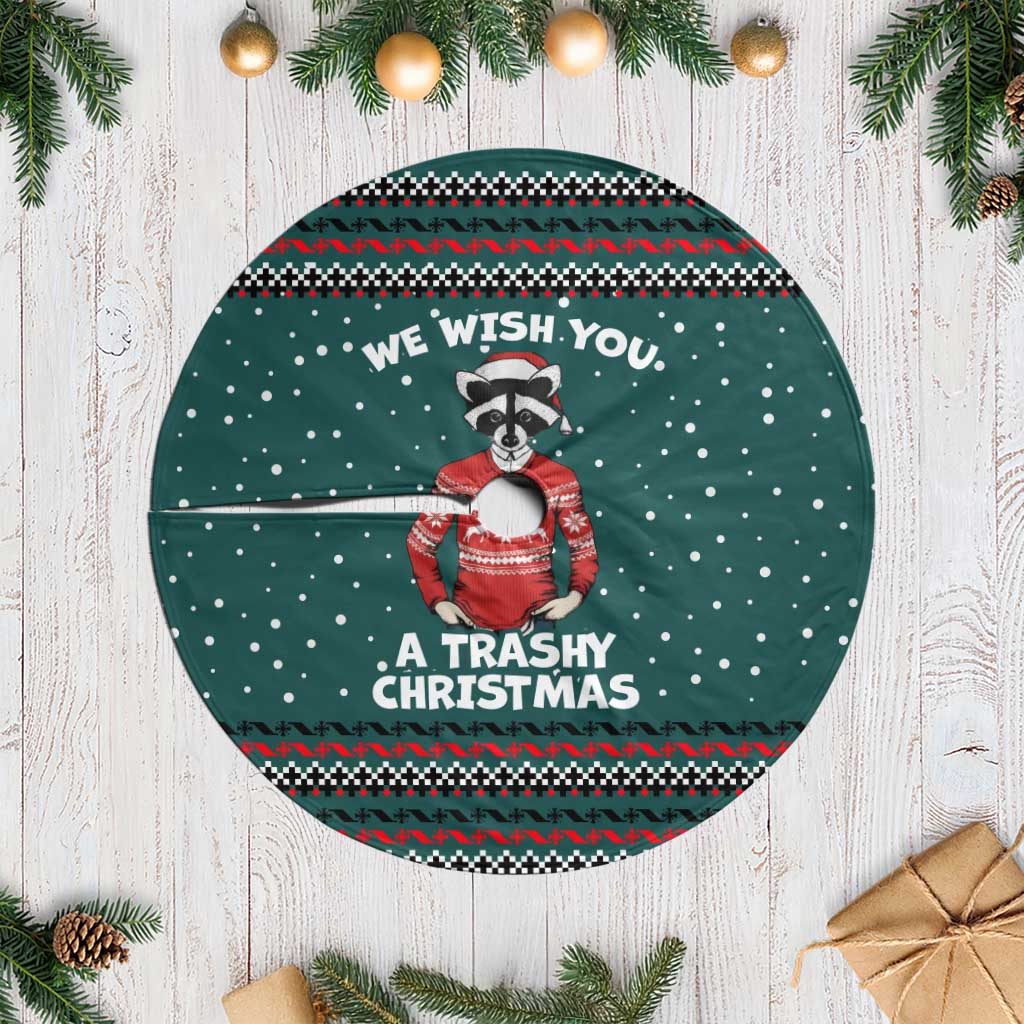 A Trashy Christmas Tree Skirt Xmas Holiday Patterns - Wonder Print Shop
