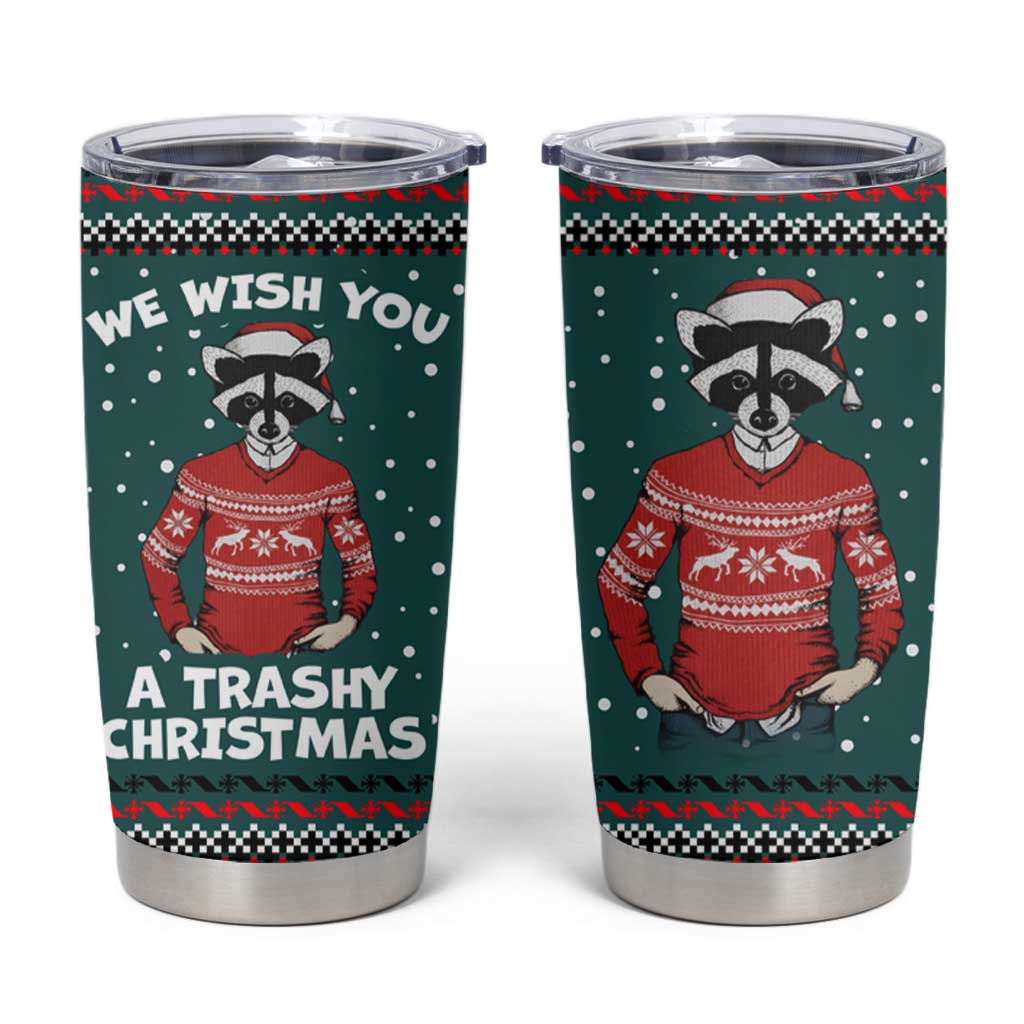 A Trashy Christmas Tumbler Cup Xmas Holiday Patterns - Wonder Print Shop