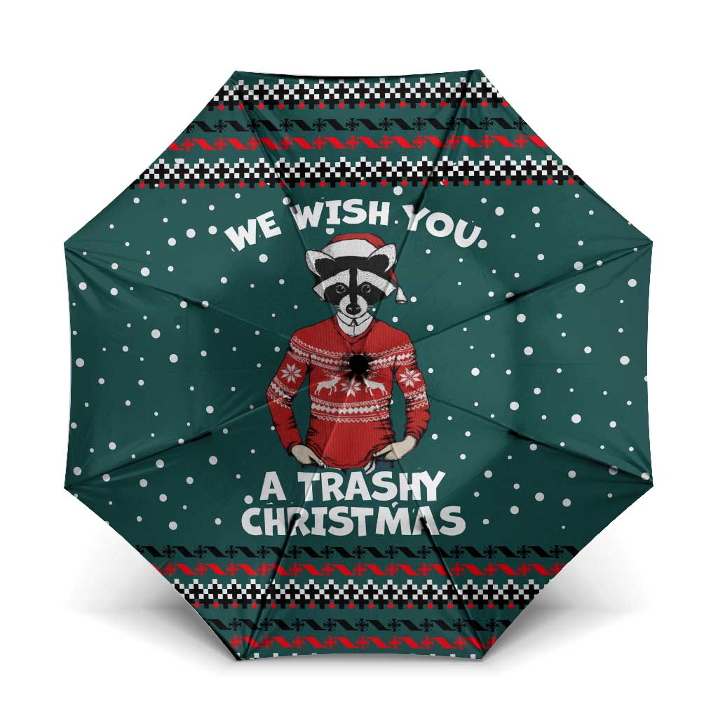 A Trashy Christmas Umbrella Xmas Holiday Patterns - Wonder Print Shop