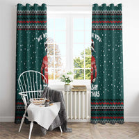 A Trashy Christmas Window Curtain Xmas Holiday Patterns - Wonder Print Shop