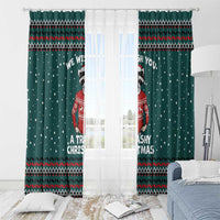 A Trashy Christmas Window Curtain Xmas Holiday Patterns - Wonder Print Shop
